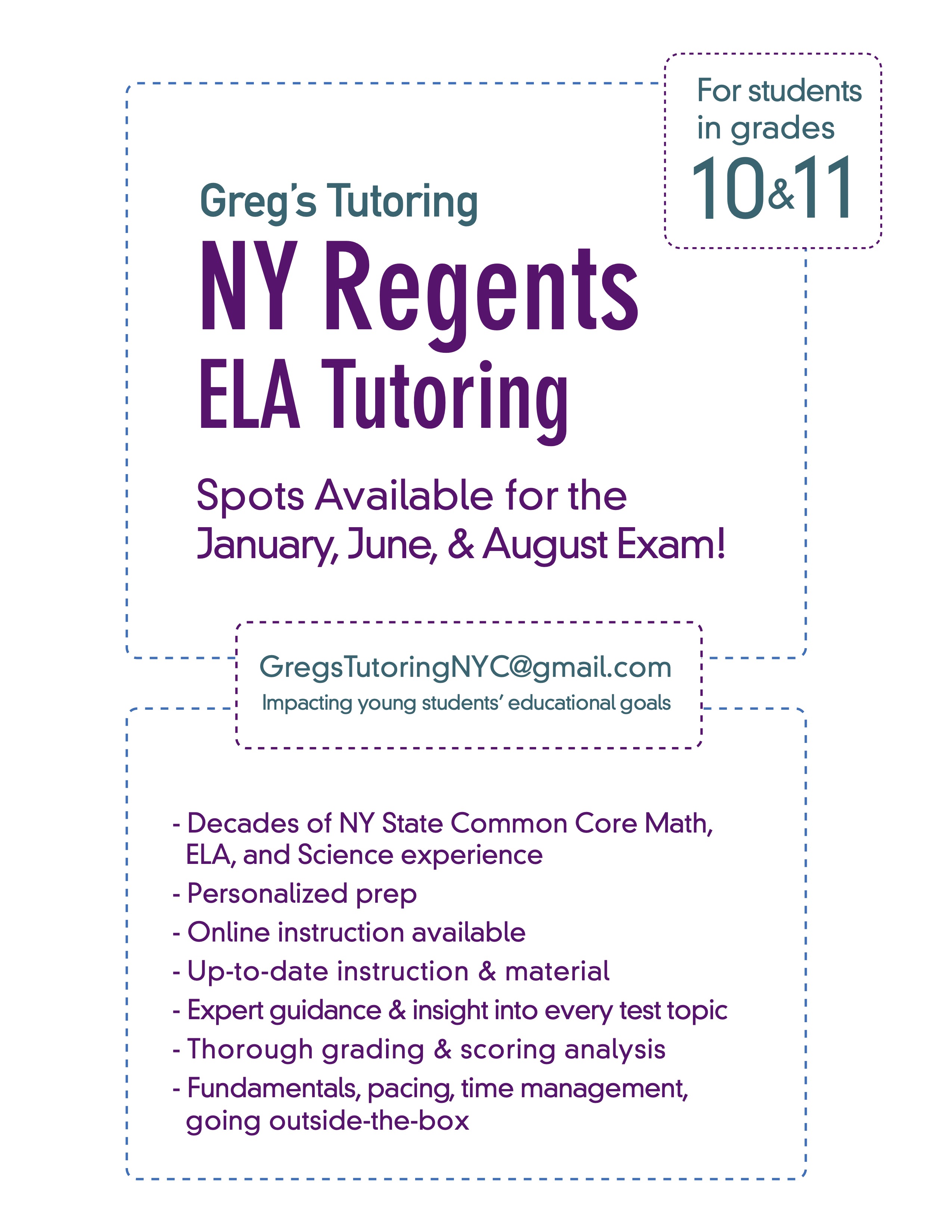 NY State Regents Integrated Algebra A1 Tutoring Available Now